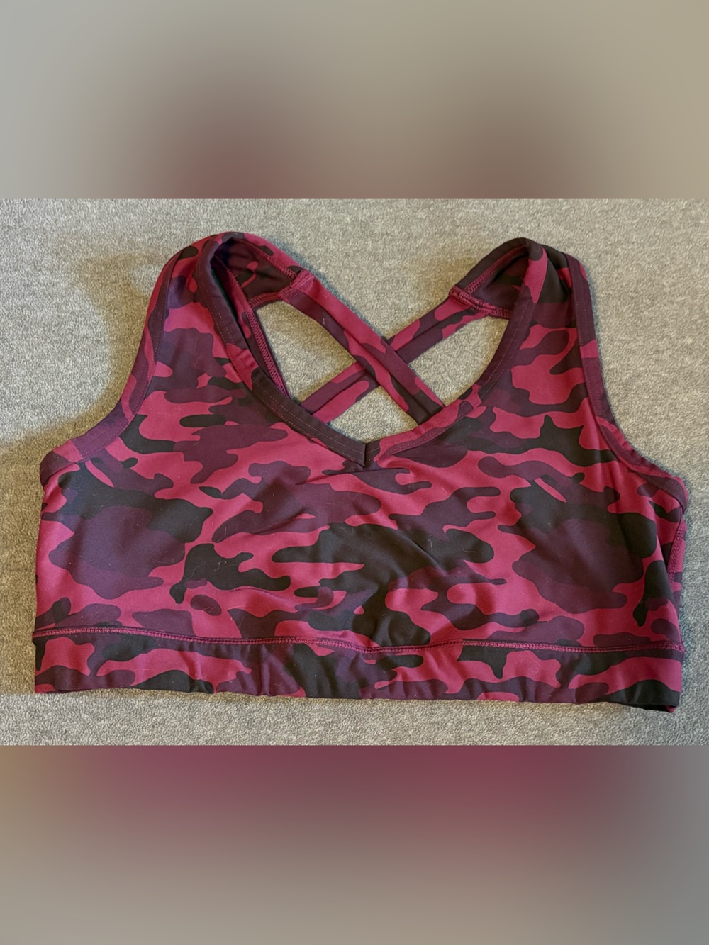 Torrid Active Plum and Black Camo Sports Bra Size 2X